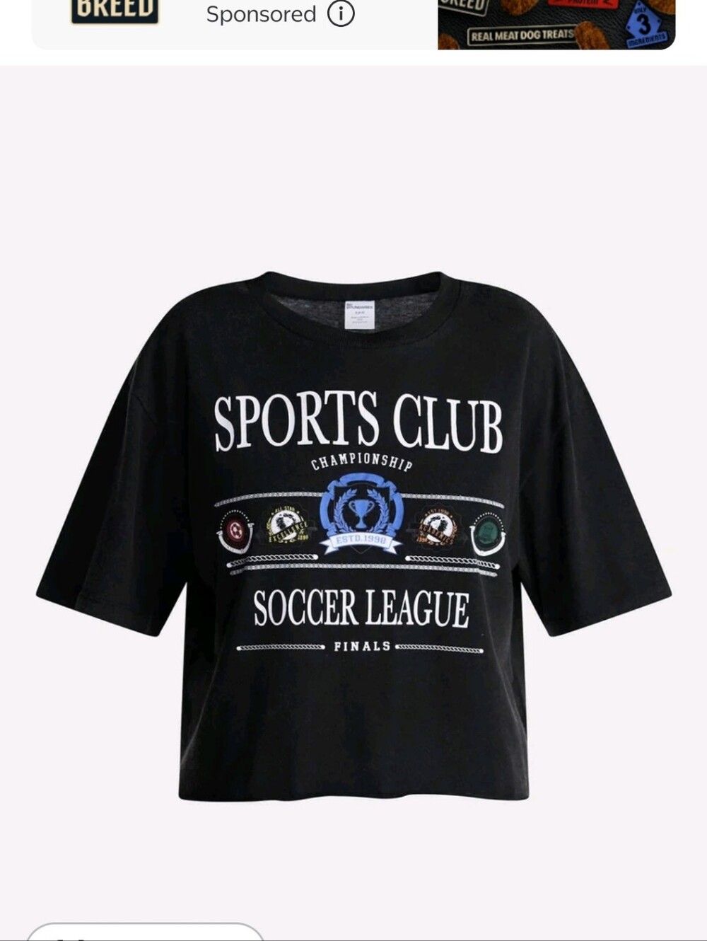 Cropped Graphic Tee, Women's